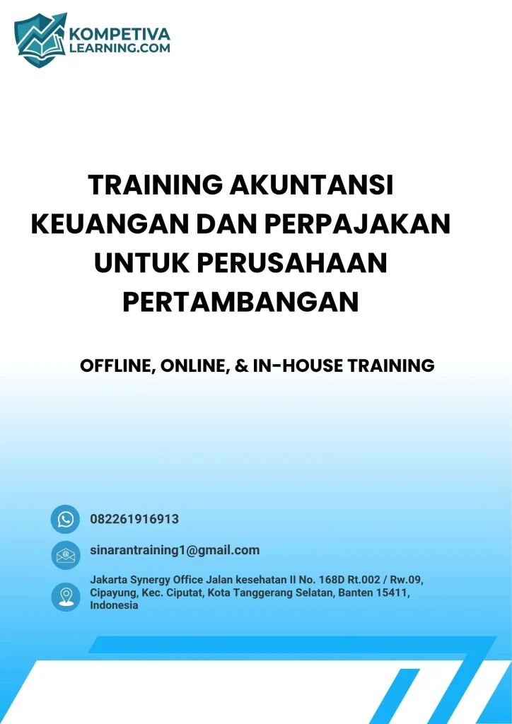 pelatihan AKUNTANSI KEUANGAN DAN PERPAJAKAN UNTUK PERUSAHAAN PERTAMBANGAN di jogja