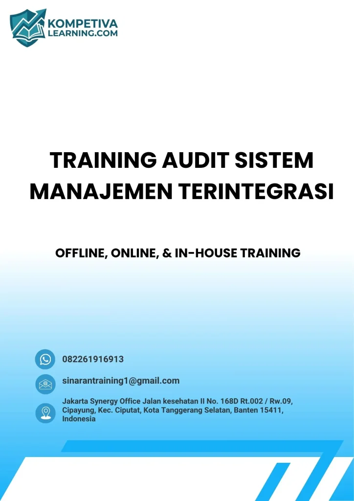 TRAINING AUDIT SISTEM MANAJEMEN TERINTEGRASI pelatihan AUDIT SISTEM MANAJEMEN TERINTEGRASI di jogja