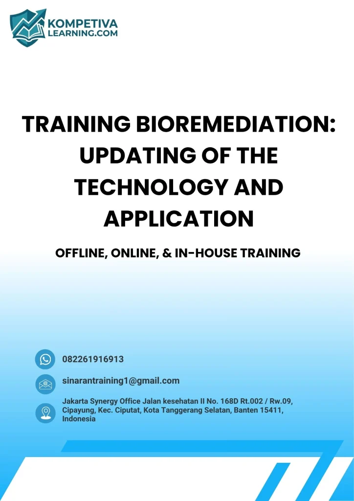pelatihan BIOREMEDIATION: UPDATING OF THE TECHNOLOGY AND APPLICATION di jogja