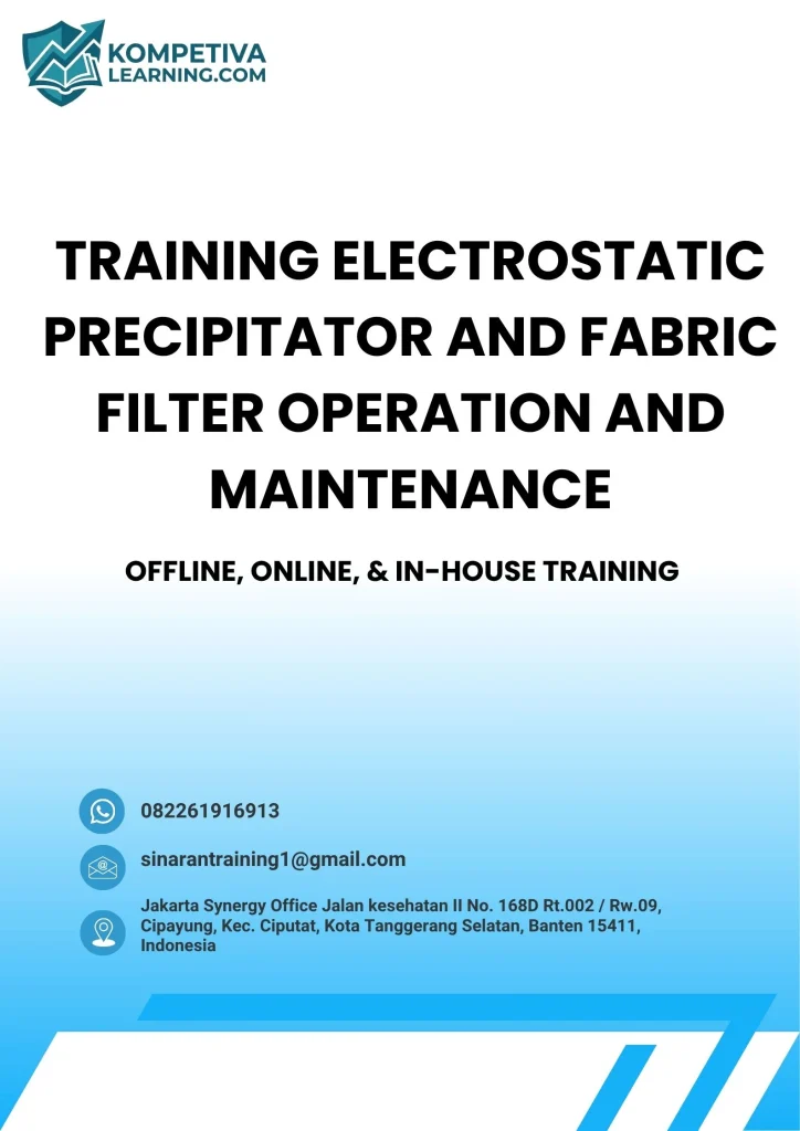 pelatihan ELECTROSTATIC PRECIPITATOR AND FABRIC FILTER OPERATION AND MAINTENANCE di jogja
